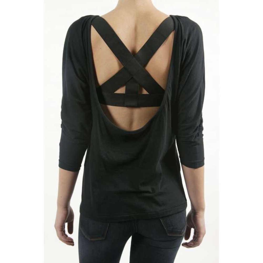 ELIZABETH & JAMES Olive Strap Back Top XS S